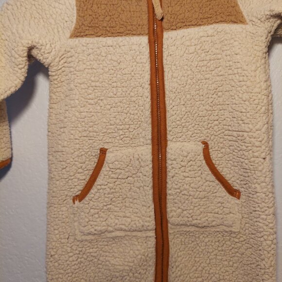 Cozy Baby Fleece Hooded Romper Jumpsuit 24M One Piece Zip Winter - Picture 4 of 6